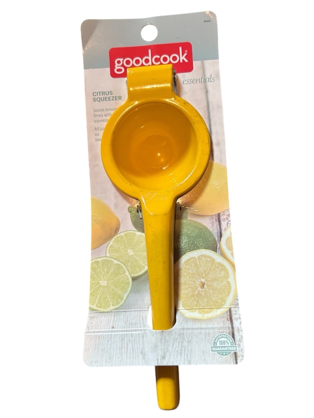 Goodcook NEW Yellow Citrus Squeezer - Manual Lemon Lime Fruit Juicer